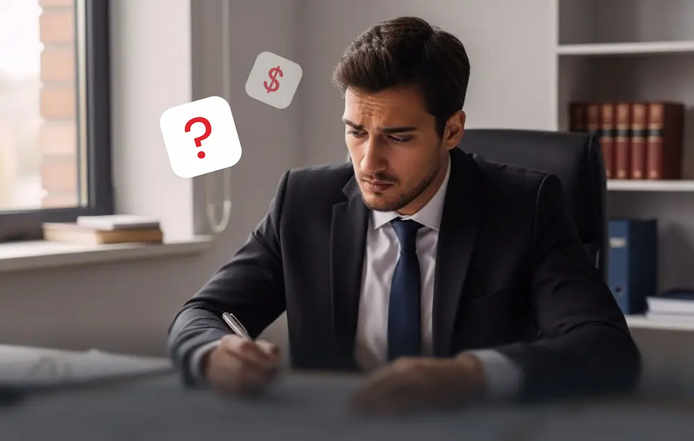 Advogado preocupado com valores apresentados em petições